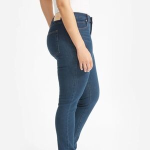 Everlane Deep Blue Curvy High-rise Skinny Jeans